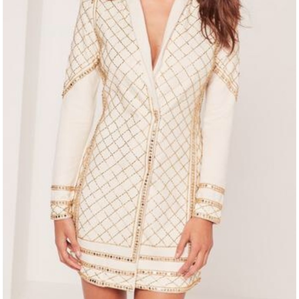 Missguided embellished blazer dress!
